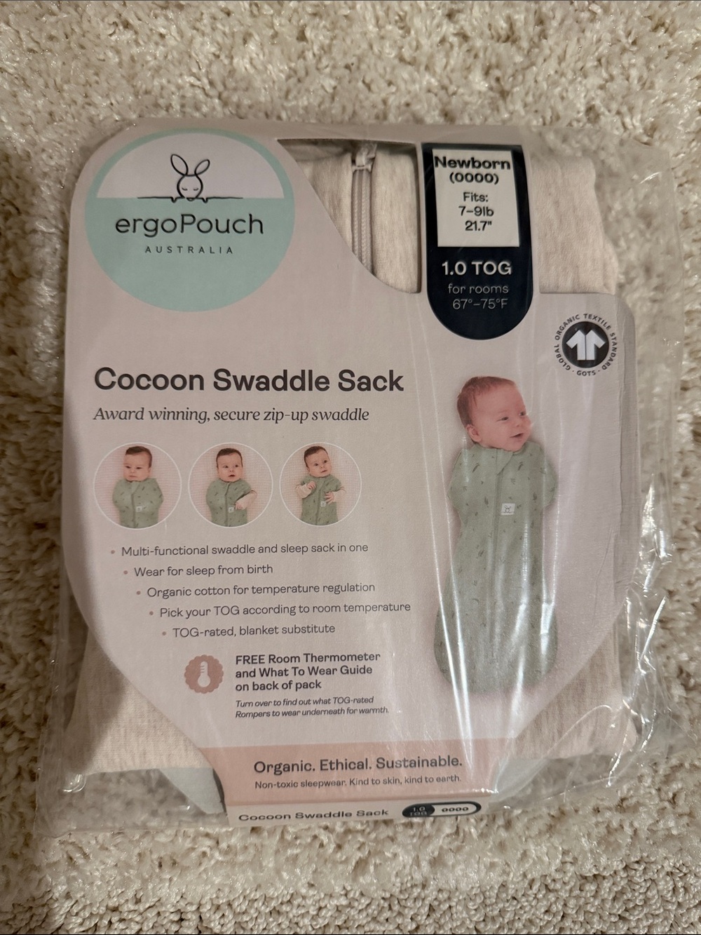 Brand New Ergopouch Cocoon Swaddle Sack